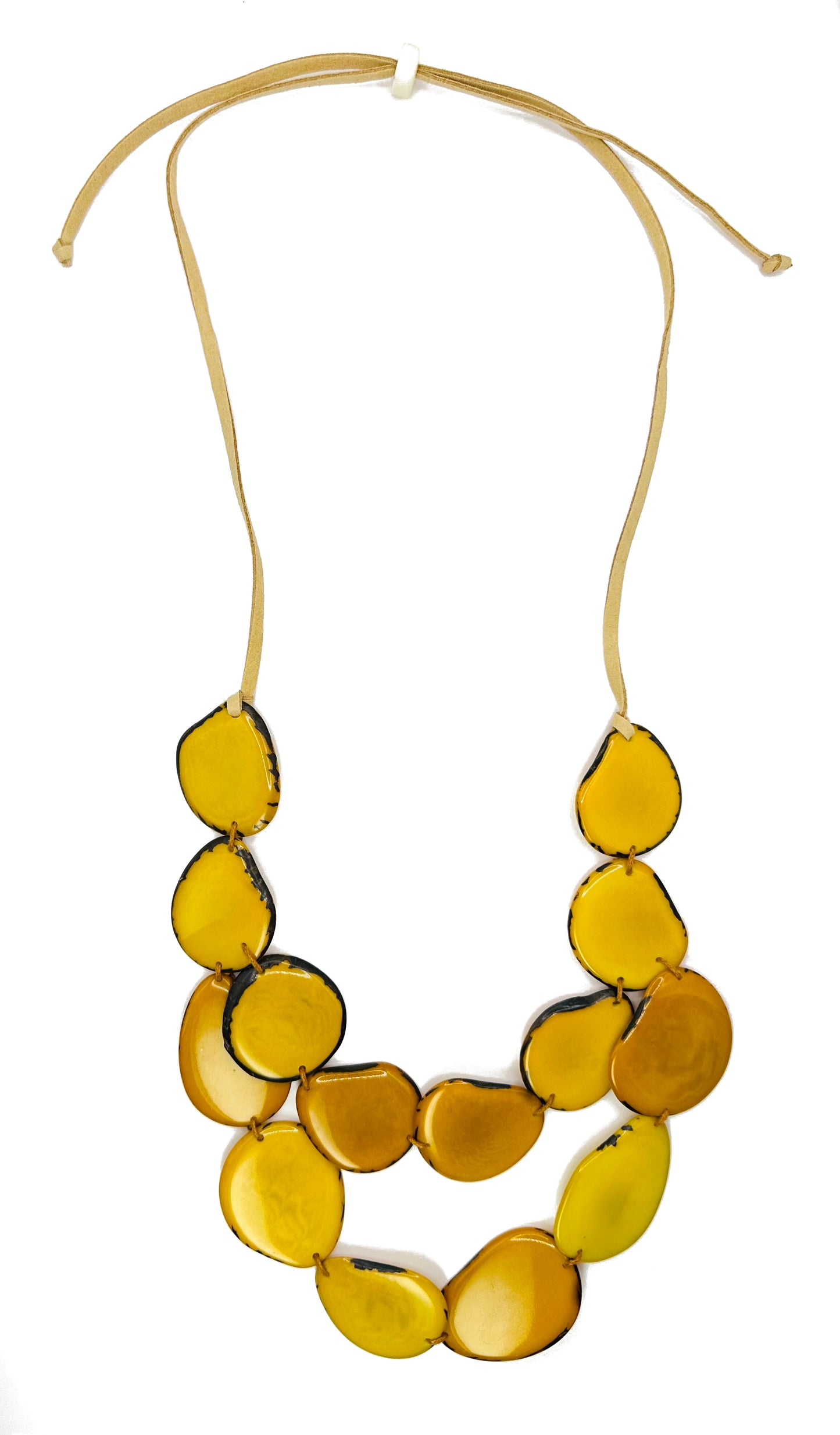 Villela Tagua Nut Necklace | Necklace for Women | Eco-Friendly Handmade Jewelry | Sustainable Necklace | Natural Vegetable Ivory Gift