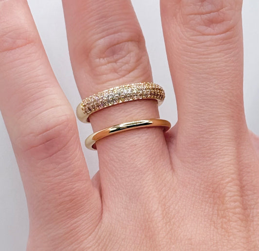 Ring gold-plated l Open Ring