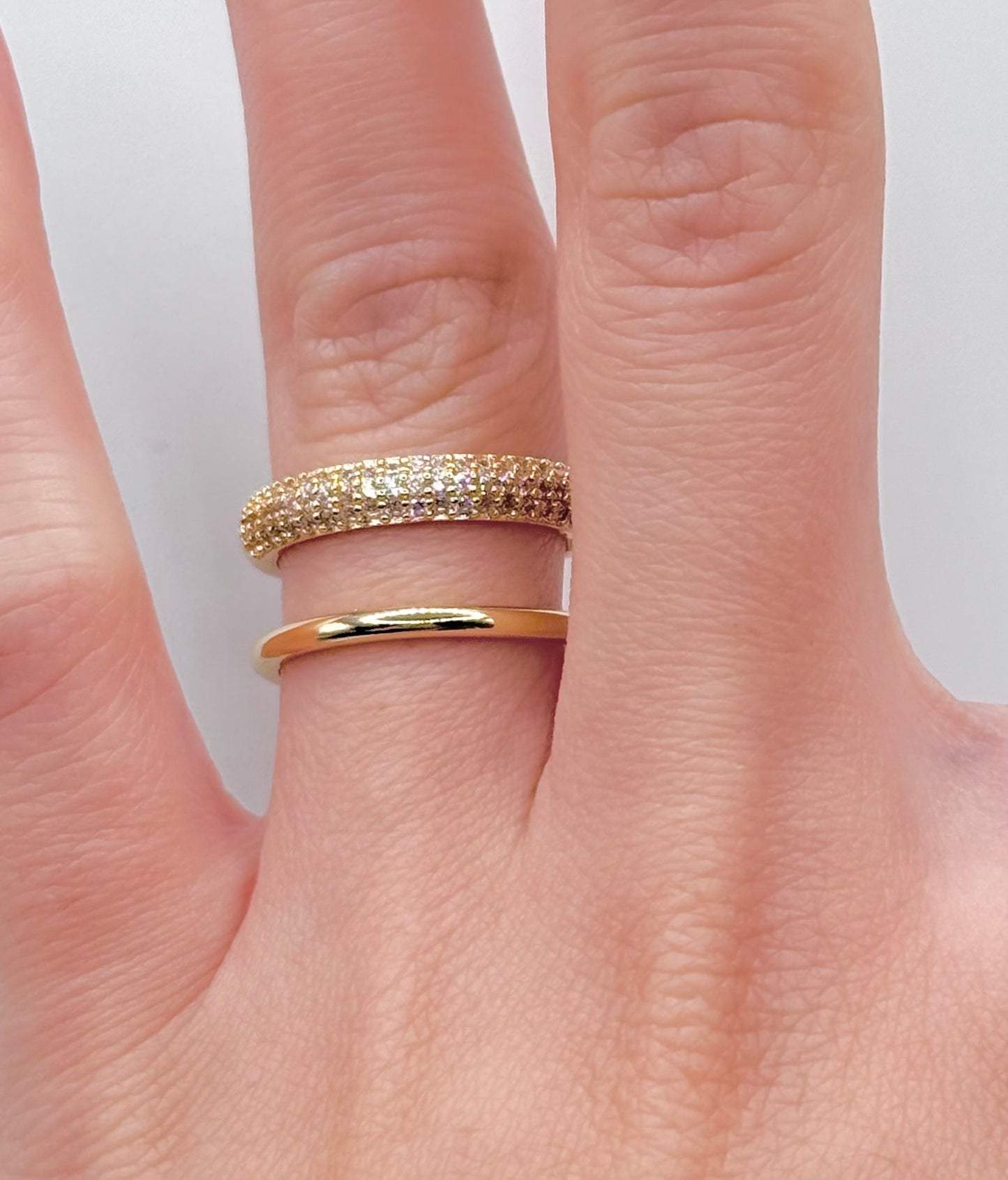 Ring gold-plated l Open Ring