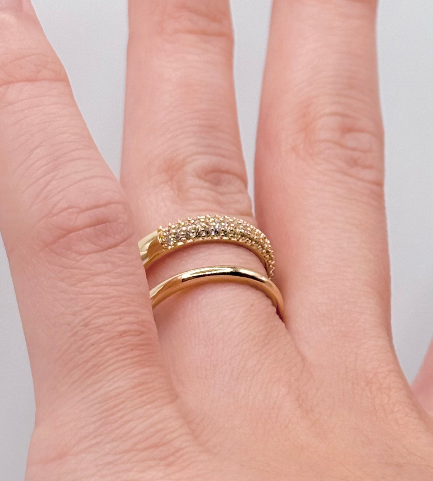 Ring gold-plated l Open Ring