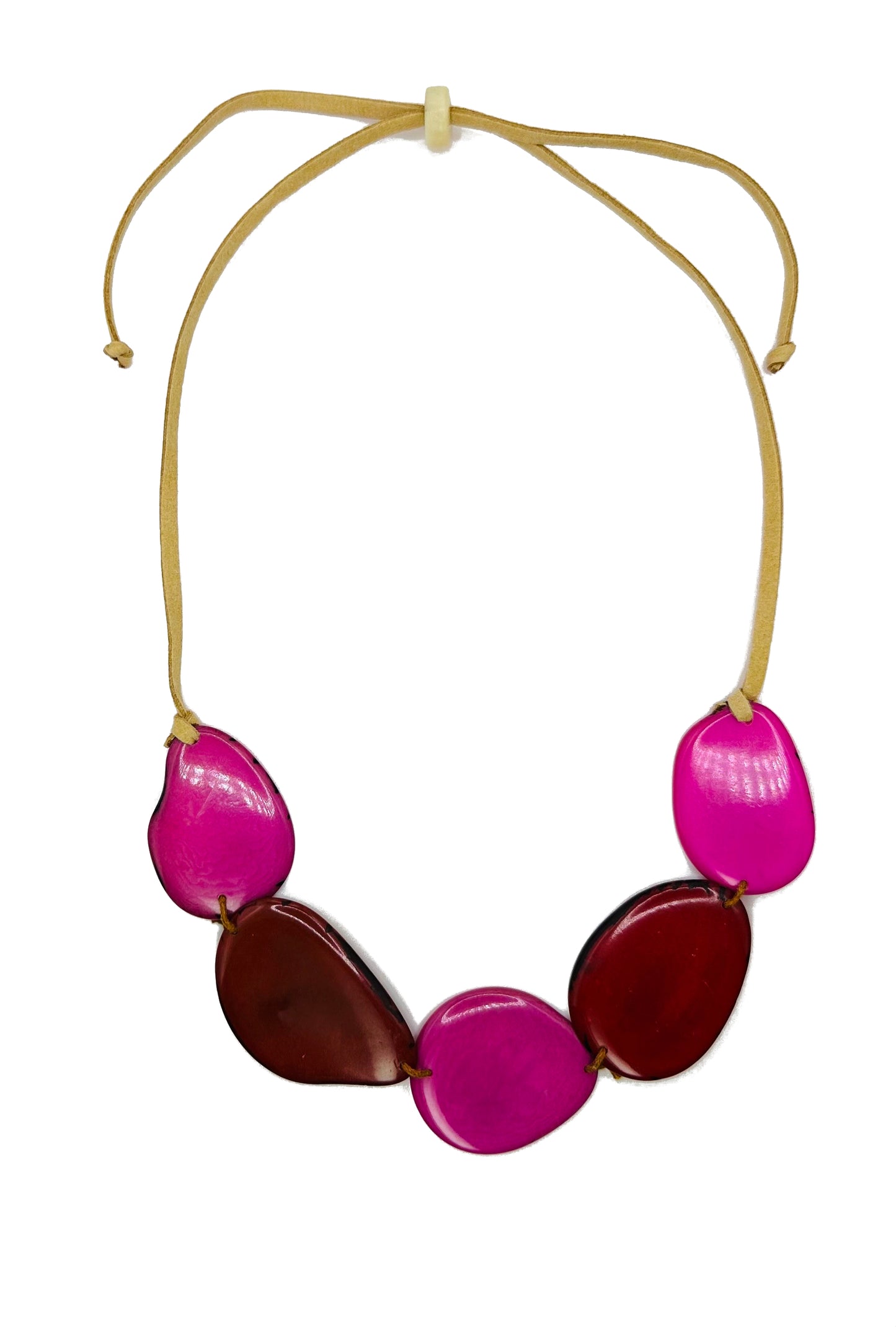 Villela Tagua Nut Necklace | Necklace for Women | Eco-Friendly Handmade Jewelry | Sustainable Necklace | Natural Vegetable Ivory Gift