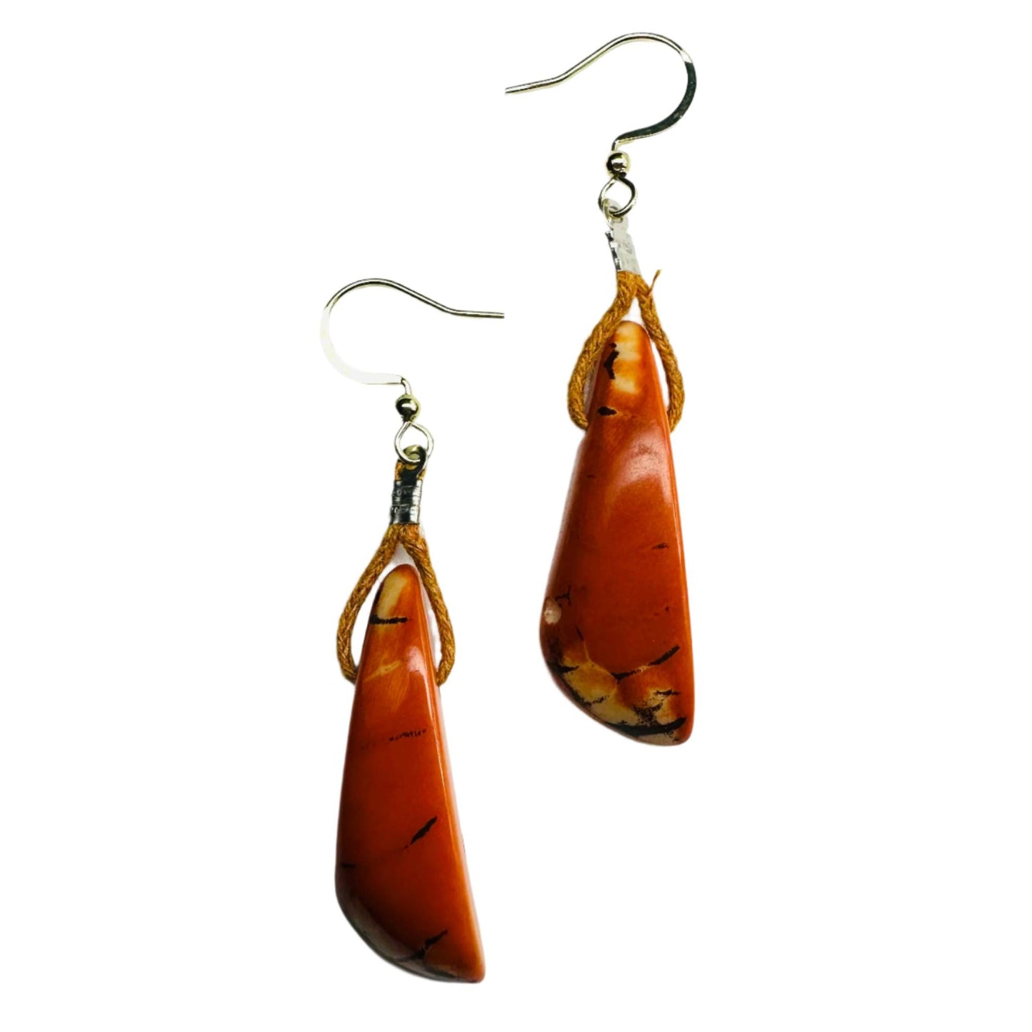 Villela Tagua Nut Earring | Earring for Women | Eco-Friendly Handmade Jewelry | Sustainable Dangle Earring | Natural Vegetable Ivory Gift
