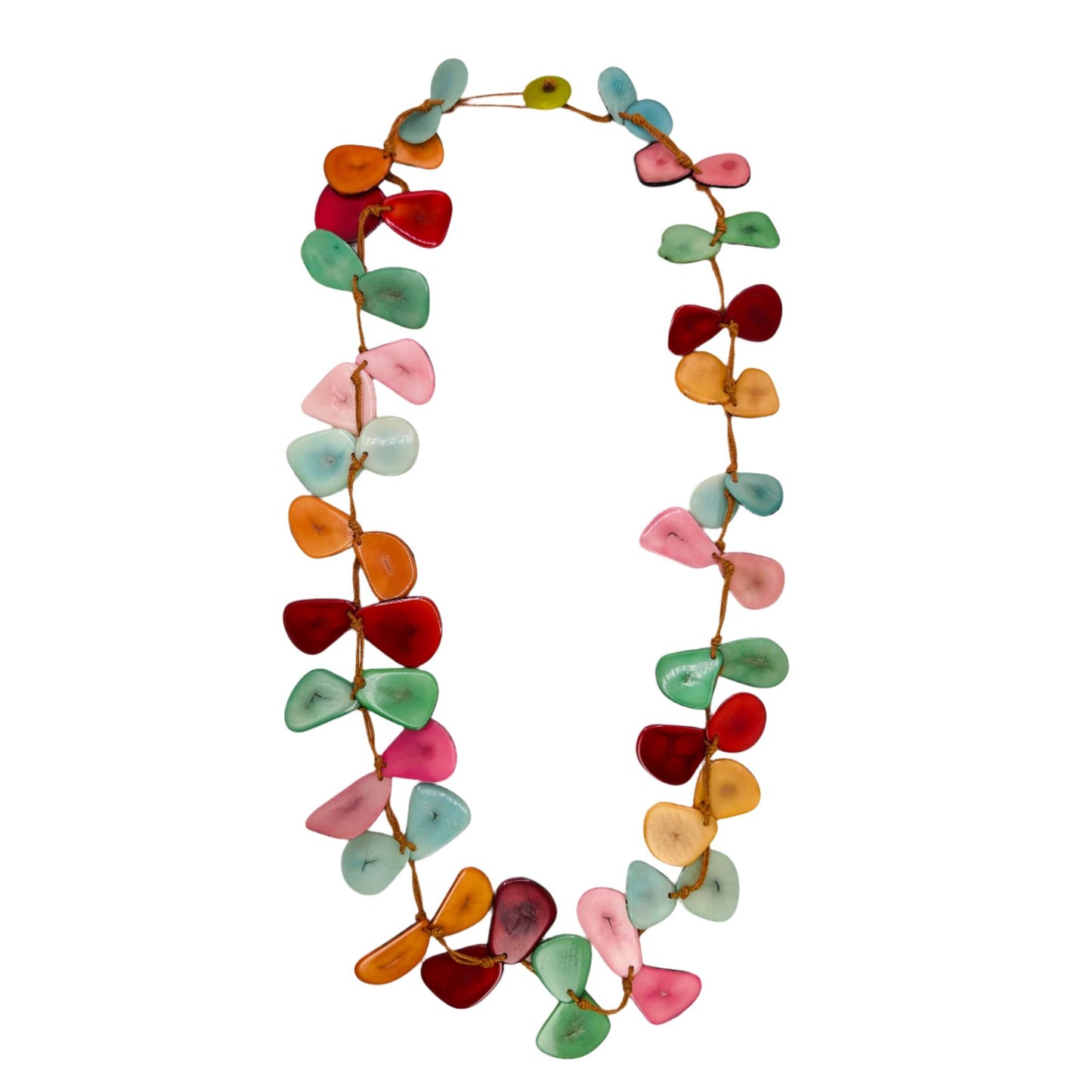 Villela Tagua Nut Necklace | Necklace for Women | Eco-Friendly Handmade Jewelry | Sustainable Necklace | Natural Vegetable Ivory Gift