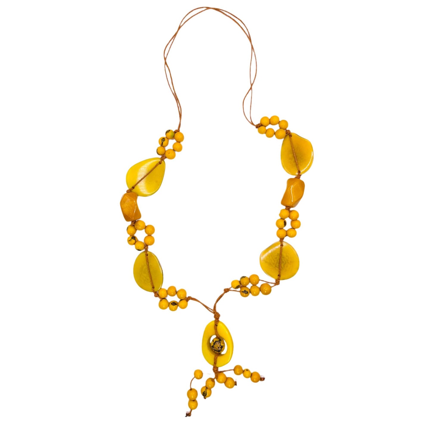 Villela Tagua Nut Necklace | Necklace for Women | Eco-Friendly Handmade Jewelry | Sustainable Necklace | Natural Vegetable Ivory Gift