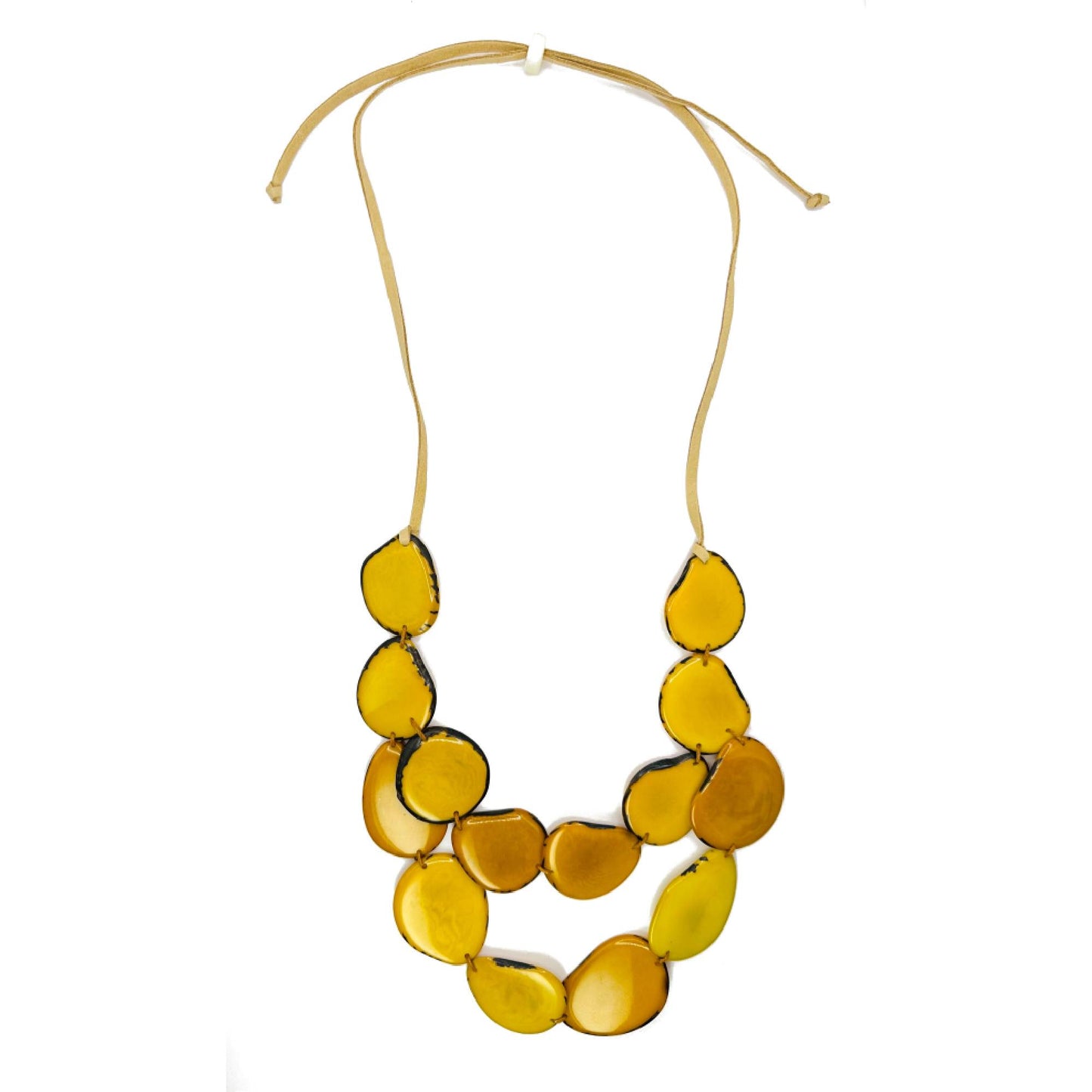 Villela Tagua Nut Necklace | Necklace for Women | Eco-Friendly Handmade Jewelry | Sustainable Necklace | Natural Vegetable Ivory Gift