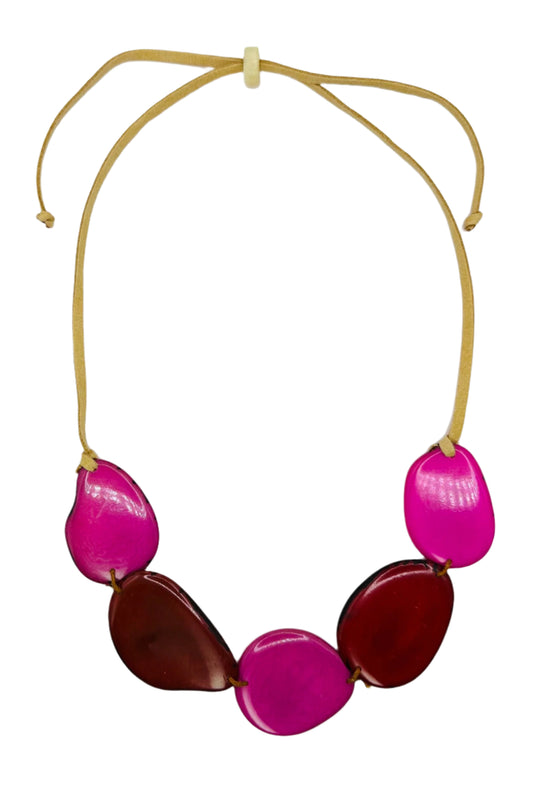 Villela Tagua Nut Necklace | Necklace for Women | Eco-Friendly Handmade Jewelry | Sustainable Necklace | Natural Vegetable Ivory Gift