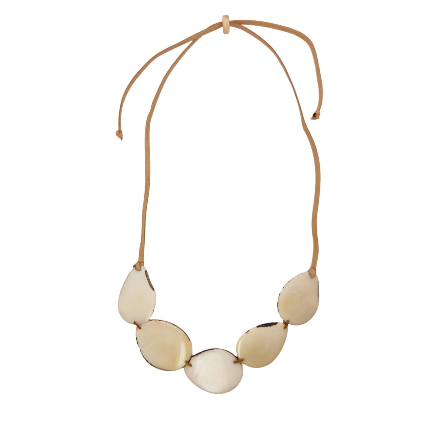 Villela Tagua Nut Necklace | Necklace for Women | Eco-Friendly Handmade Jewelry | Sustainable Necklace | Natural Vegetable Ivory Gift